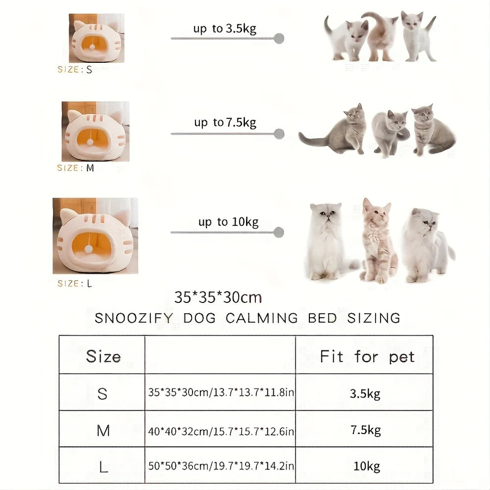 Whisker Haven Cat Bed – Cozy, Non-Slip, All-Season Comfort!