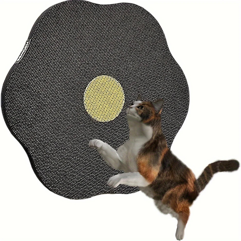 Wall-Mounted Floral Cat Scratcher – Durable & Eco-Friendly