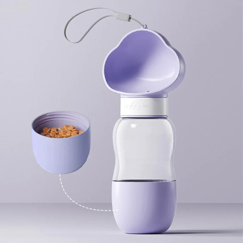 2-in-1 Portable Pet Feeder Cup Water & Food on the Go!