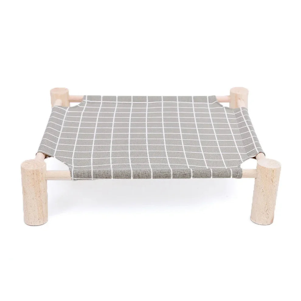 Durable Canvas Elevated Cat Bed