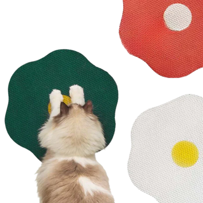 Wall-Mounted Floral Cat Scratcher – Durable & Eco-Friendly