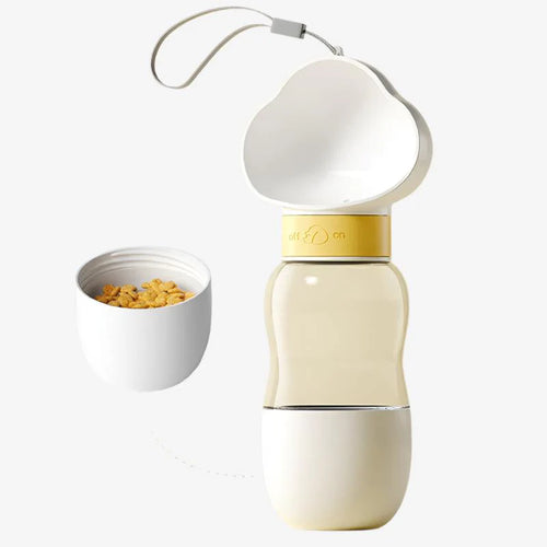2-in-1 Portable Pet Feeder Cup Water & Food on the Go!