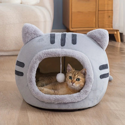 Whisker Haven Cat Bed – Cozy, Non-Slip, All-Season Comfort!