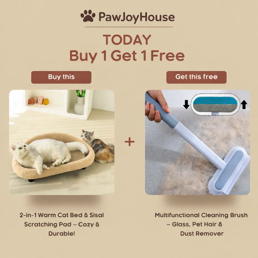 2-in-1 Warm Cat Bed & Sisal Scratching Pad – Cozy & Durable!
