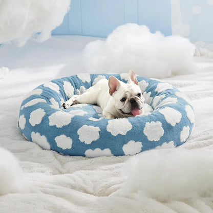 Round Pet Bed – All-Season Comfort for Cats & Dogs