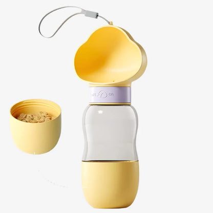 2-in-1 Portable Pet Feeder Cup Water & Food on the Go!
