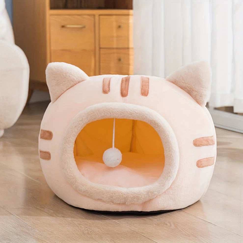 Whisker Haven Cat Bed – Cozy, Non-Slip, All-Season Comfort!
