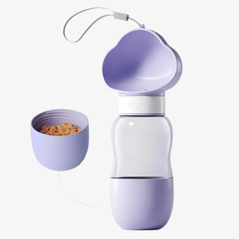 2-in-1 Portable Pet Feeder Cup Water & Food on the Go!