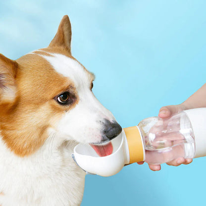 2-in-1 Portable Pet Feeder Cup Water & Food on the Go!