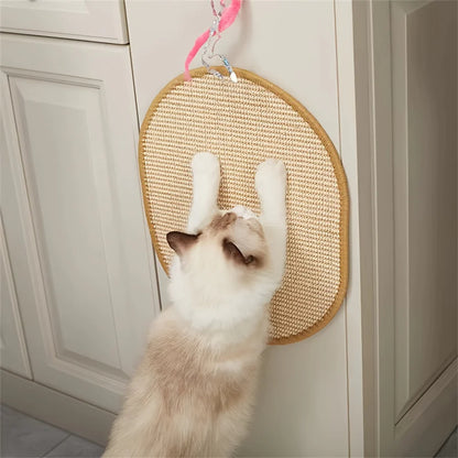 Cactus-Shaped Cat Scratcher – Sisal Mat, Wall-Mounted, Durable Design