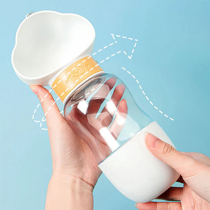 2-in-1 Portable Pet Feeder Cup Water & Food on the Go!
