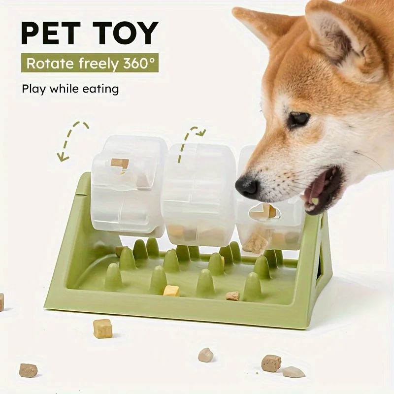 Interactive Dog Food Dispenser Toy - Puzzle Feeder with Leak-Proof Design