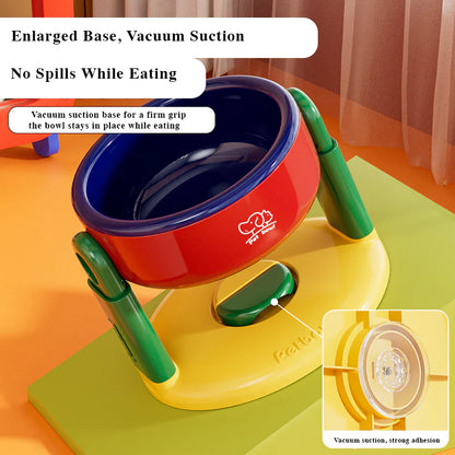 Suction Cup Adjustable Pet Bowl – Tilted, Spill-Proof & Neck-Friendly Design