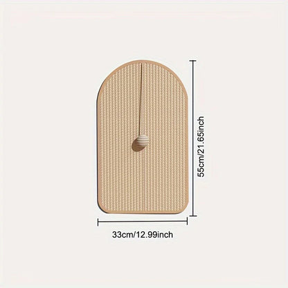 Deluxe Sisal Cat Scratching Mat with Ball Toy – Durable & Space-Saving