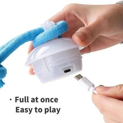 Interactive Dog Toys Smart Rolling Ball With Rope Motion