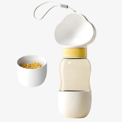 2-in-1 Portable Pet Feeder Cup Water & Food on the Go!