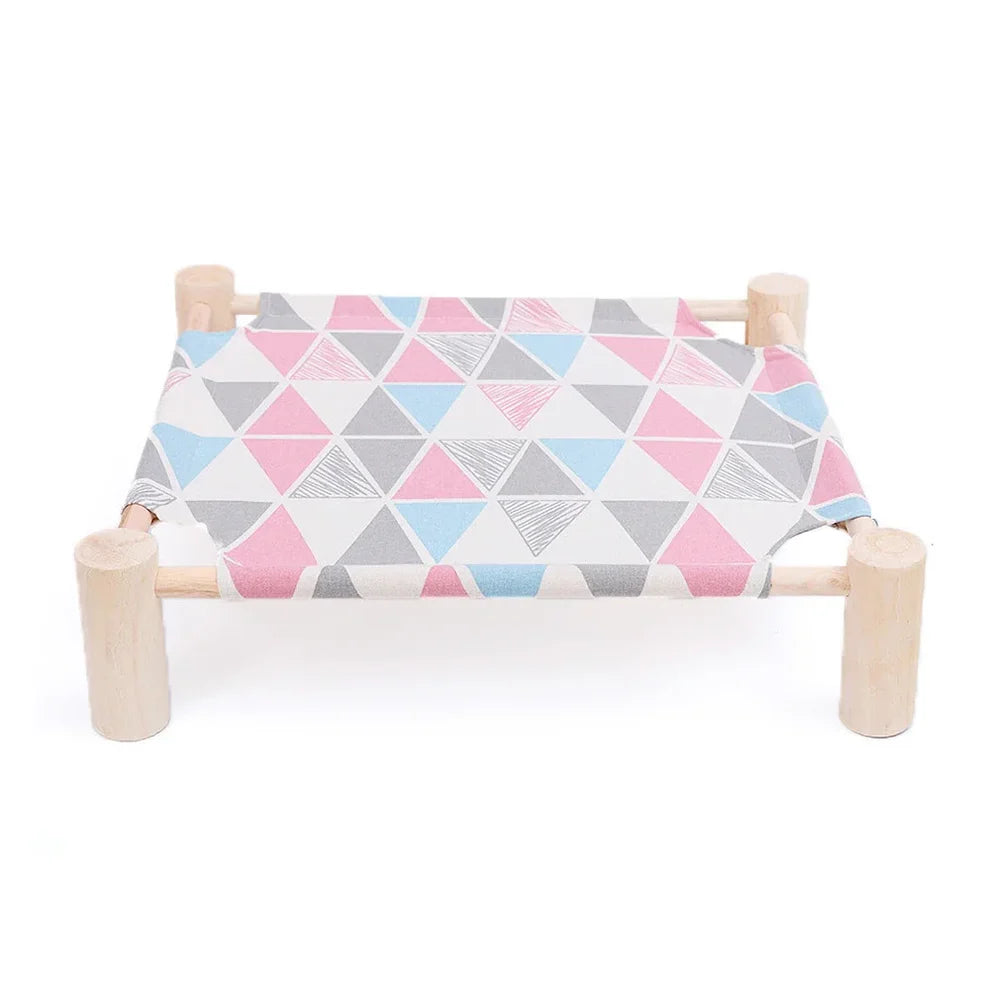 Durable Canvas Elevated Cat Bed
