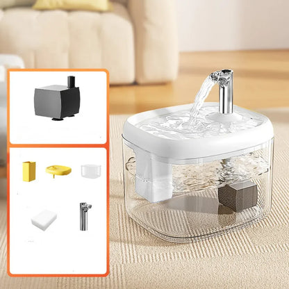 1.5L Cat Water Fountain – Large Capacity, Quiet & Safe Design