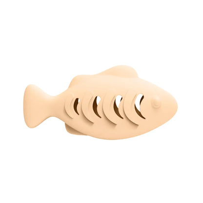 Silicone Fish Cat Chew Toy – Treat Dispenser & Dental Care