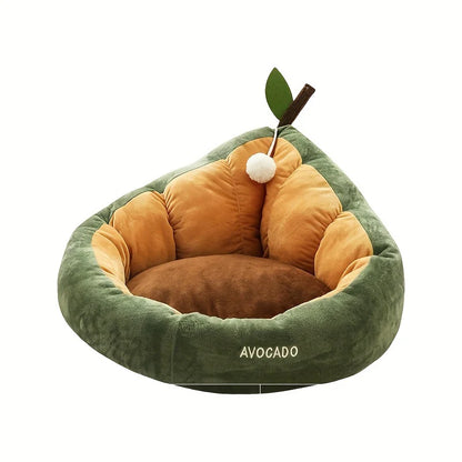All-Season Cat Bed – Semi-Enclosed, Thick & Cozy Design