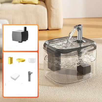 1.5L Cat Water Fountain – Large Capacity, Quiet & Safe Design