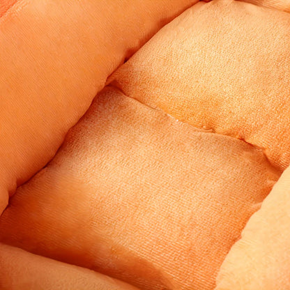 Reversible Carrot Pet Bed – Cozy & Washable Design