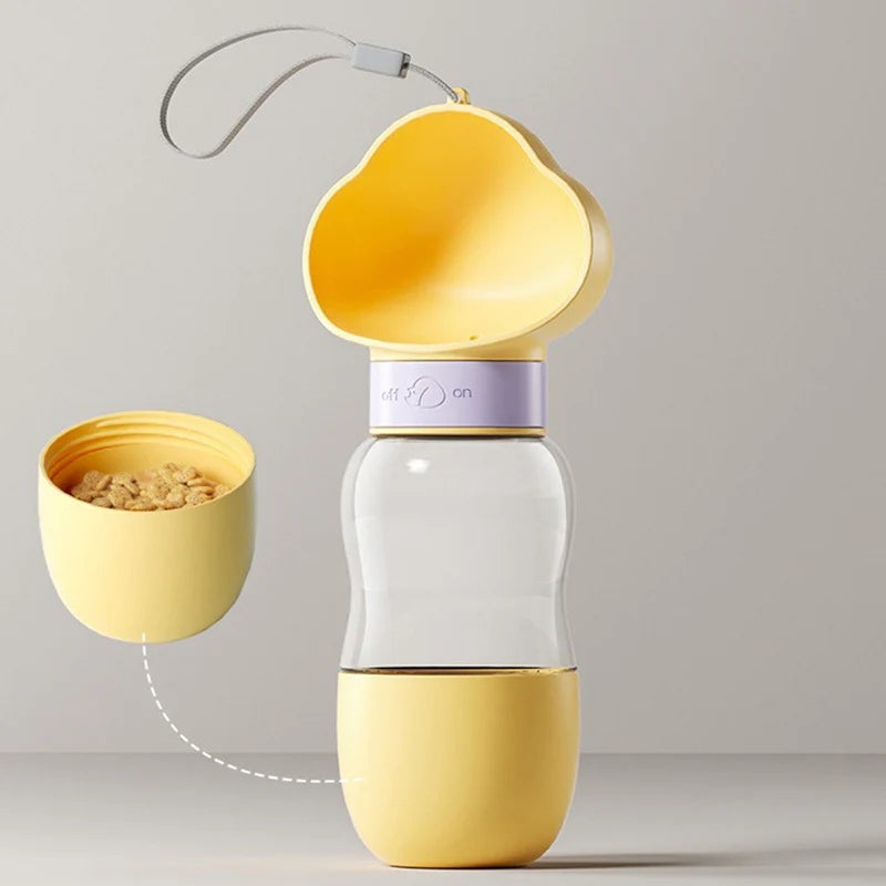 2-in-1 Portable Pet Feeder Cup Water & Food on the Go!